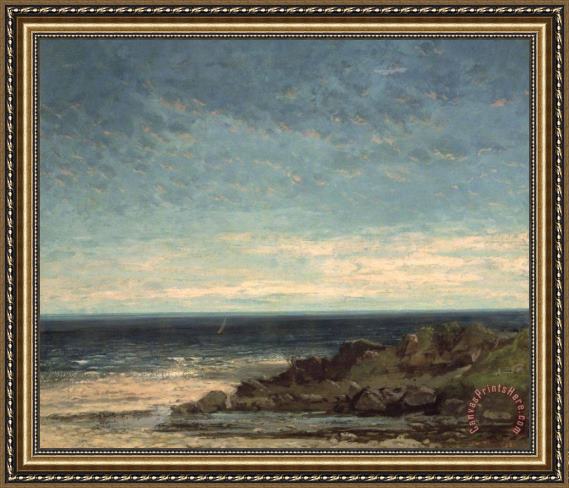 Gustave Courbet The Sea Framed Print Gustave Courbet The Sea Framed Print