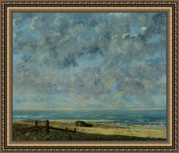 Gustave Courbet The Sea Framed Print Gustave Courbet The Sea Framed Print