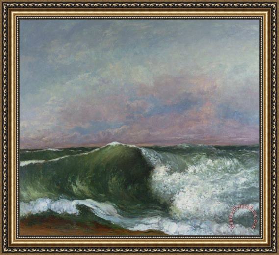 Gustave Courbet The Wave Framed Print Gustave Courbet The Wave Framed Print