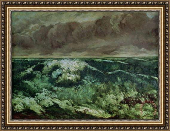 Gustave Courbet The Wave Framed Print Gustave Courbet The Wave Framed Print