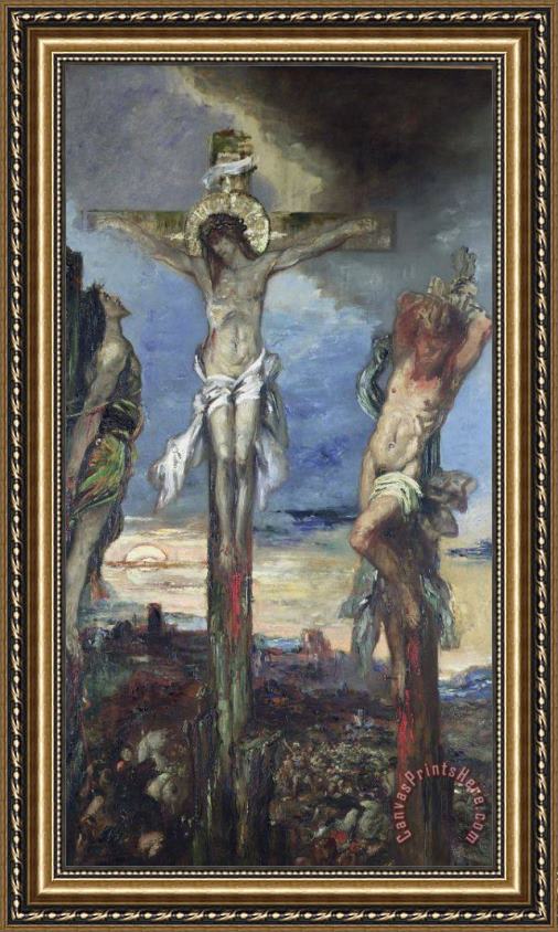 Gustave Moreau Christ between the Two Thieves Framed Print Gustave Moreau Christ between the Two Thieves Framed Print