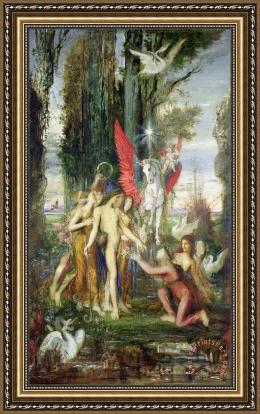 Gustave Moreau Hesiod And The Muses Framed Print Gustave Moreau Hesiod And The Muses Framed Print