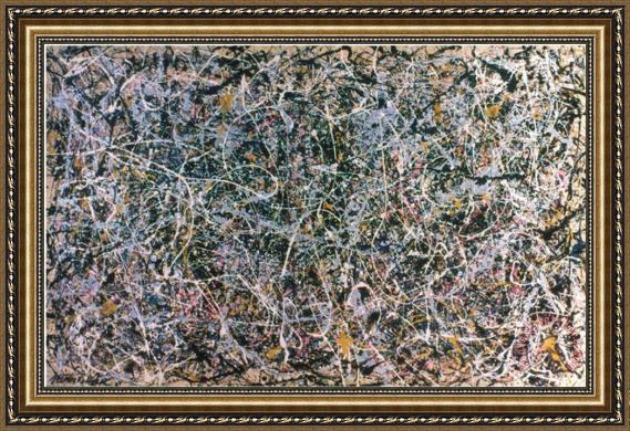 Jackson Pollock Number 1 Framed Print Jackson Pollock Number 1 Framed Print