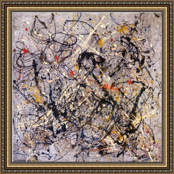 Jackson Pollock Number 18 1950 Framed Print Jackson Pollock Number 18 1950 Framed Print