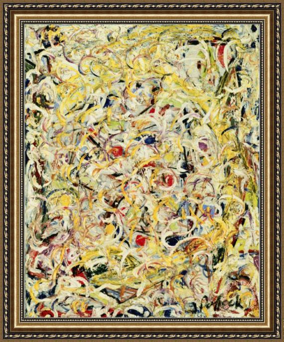Jackson Pollock Shimmering Substance c.1946 Framed Print Jackson Pollock Shimmering Substance c.1946 Framed Print