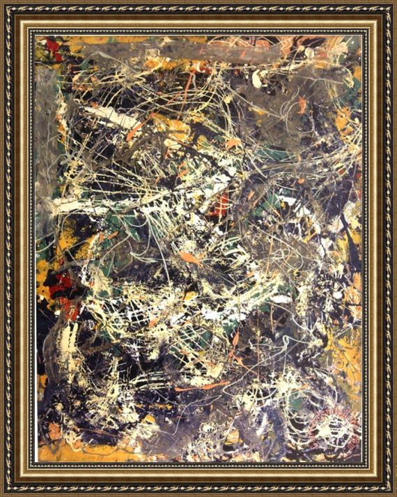 Jackson Pollock Untitled 1949 Framed Print Jackson Pollock Untitled 1949 Framed Print