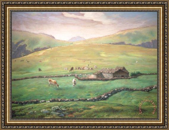 Jean-Francois Millet Grazing In The Vosges Framed Print Jean-Francois Millet Grazing In The Vosges Framed Print
