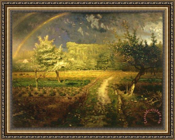 Jean-Francois Millet Spring Framed Print Jean-Francois Millet Spring Framed Print