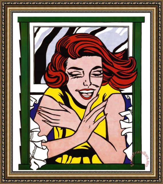 Roy Lichtenstein Girl in Window Framed Print Roy Lichtenstein Girl in Window Framed Print