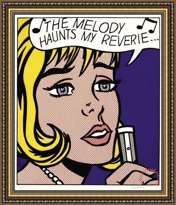 Roy Lichtenstein Reverie 1965 Framed Print Roy Lichtenstein Reverie 1965 Framed Print