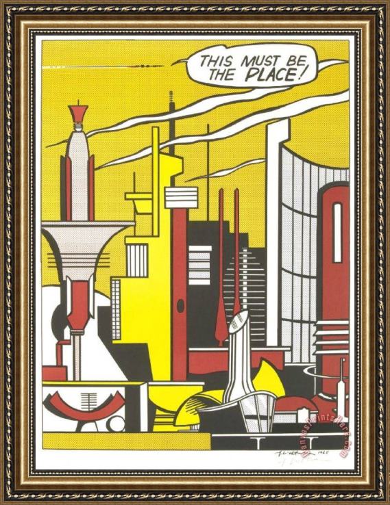 Roy Lichtenstein This Must Be The Place Roy Lichtenstein 1965 Framed Print Roy Lichtenstein This Must Be The Place Roy Lichtenstein 1965 Framed Print