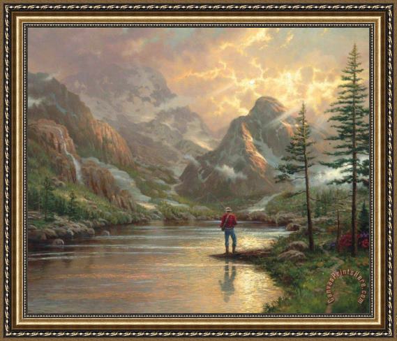 Thomas Kinkade Almost Heaven Framed Print Thomas Kinkade Almost Heaven Framed Print