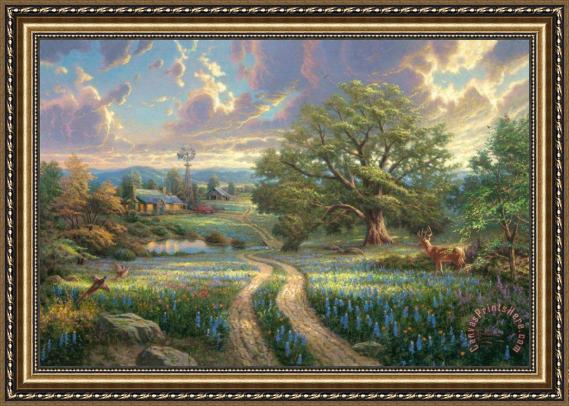 Thomas Kinkade Country Living Framed Print Thomas Kinkade Country Living Framed Print