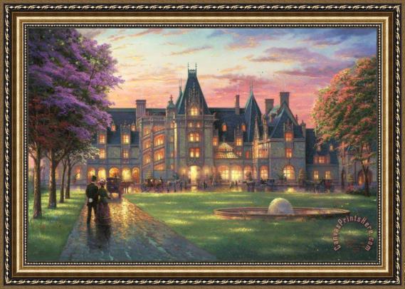 Thomas Kinkade Elegant Evening at Biltmore Framed Print Thomas Kinkade Elegant Evening at Biltmore Framed Print