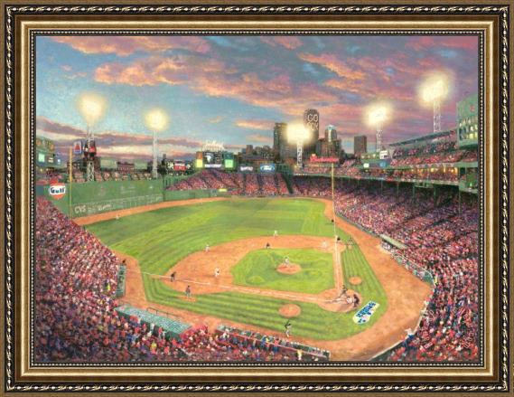Thomas Kinkade Fenway Park Framed Print Thomas Kinkade Fenway Park Framed Print
