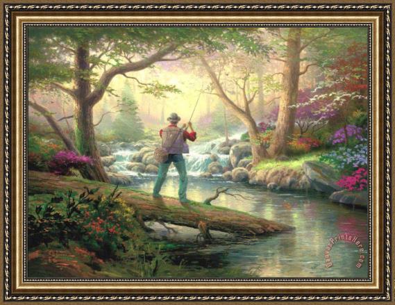 Thomas Kinkade It Doesn't Get Much Better Framed Print Thomas Kinkade It Doesn't Get Much Better Framed Print