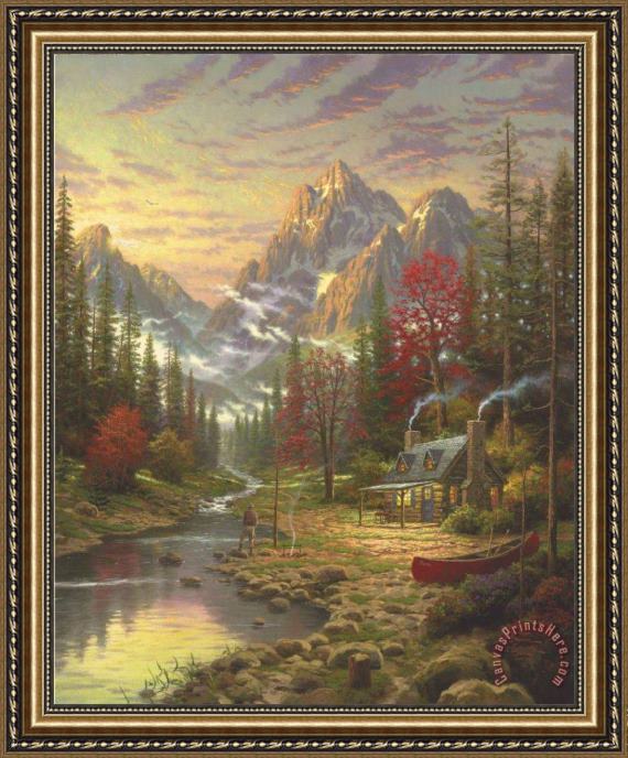 Thomas Kinkade The Good Life Framed Print Thomas Kinkade The Good Life Framed Print