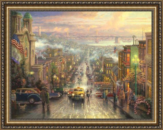 Thomas Kinkade The Heart of San Francisco Framed Print Thomas Kinkade The Heart of San Francisco Framed Print