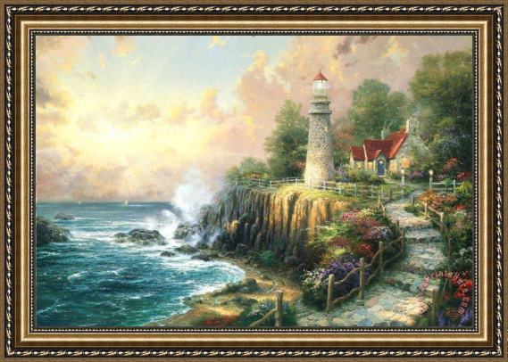 Thomas Kinkade The Light of Peace Framed Print Thomas Kinkade The Light of Peace Framed Print