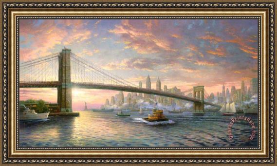 Thomas Kinkade The Spirit of New York Framed Print Thomas Kinkade The Spirit of New York Framed Print