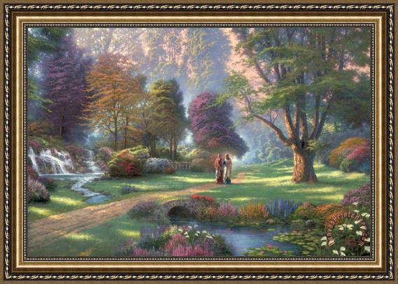 Thomas Kinkade Walk of Faith Framed Print Thomas Kinkade Walk of Faith Framed Print