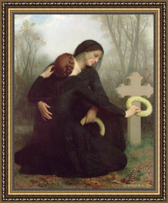 William Adolphe Bouguereau All Saints Day Framed Print William Adolphe Bouguereau All Saints Day Framed Print