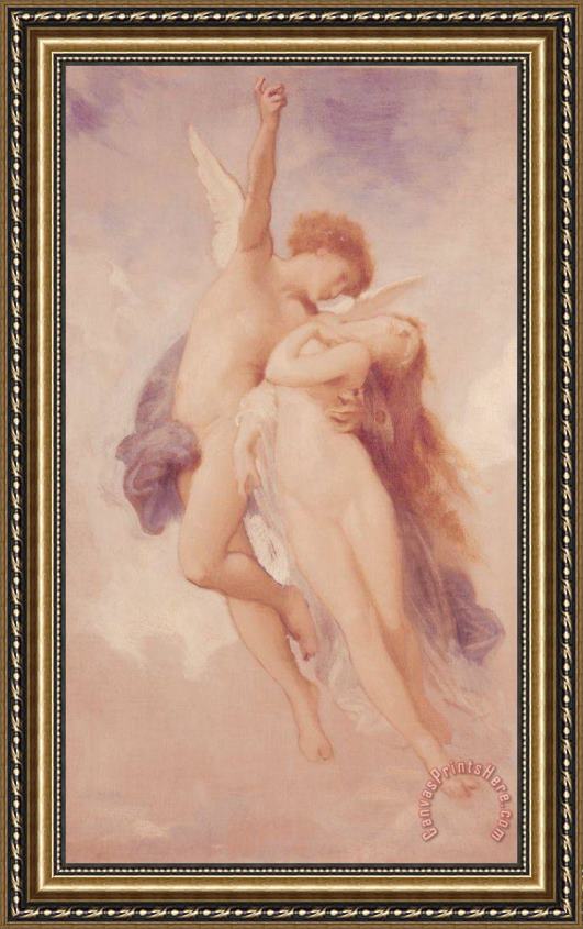 William Adolphe Bouguereau Cupid and Psyche Framed Print William Adolphe Bouguereau Cupid and Psyche Framed Print