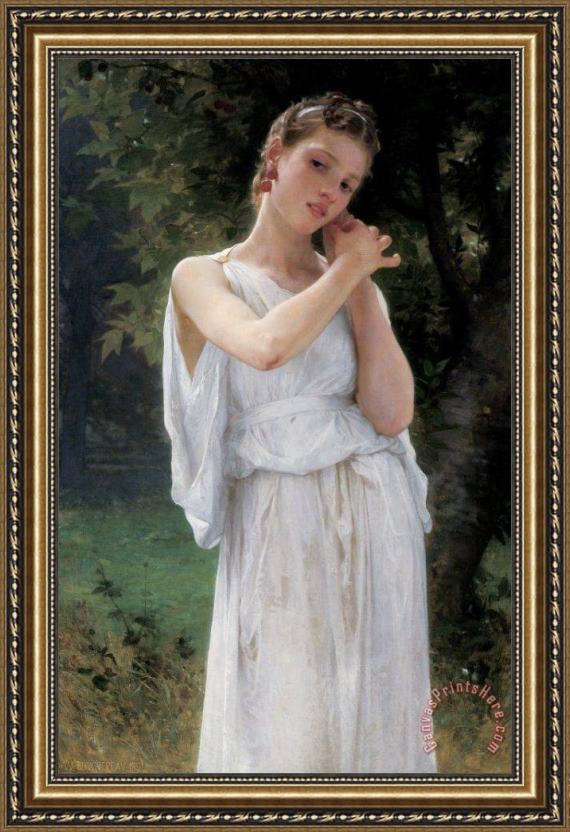 William Adolphe Bouguereau Earrings Framed Print William Adolphe Bouguereau Earrings Framed Print