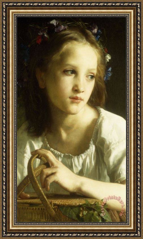 William Adolphe Bouguereau La Petite Ophelie Framed Print William Adolphe Bouguereau La Petite Ophelie Framed Print