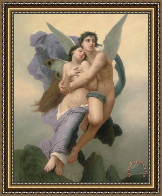 William Adolphe Bouguereau The Abduction of Psyche Framed Print William Adolphe Bouguereau The Abduction of Psyche Framed Print