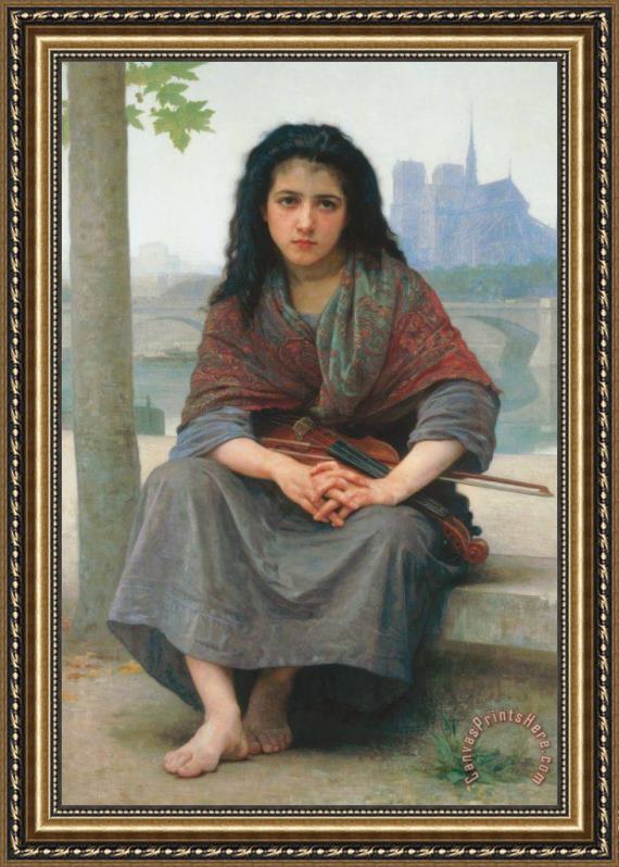 William Adolphe Bouguereau The Bohemian Framed Print William Adolphe Bouguereau The Bohemian Framed Print