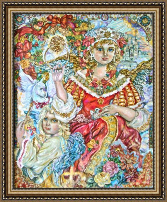 Yumi Sugai Angels of Christmas Framed Print Yumi Sugai Angels of Christmas Framed Print