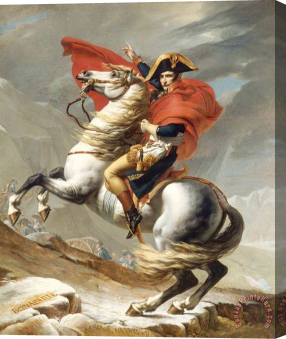 Jacques Louis David Bonaparte Crossing The Grand Saint-bernard Pass Stretched Canvas Print / Canvas Art Jacques Louis David Bonaparte Crossing The Grand Saint-bernard Pass Stretched Canvas Print / Canvas Art