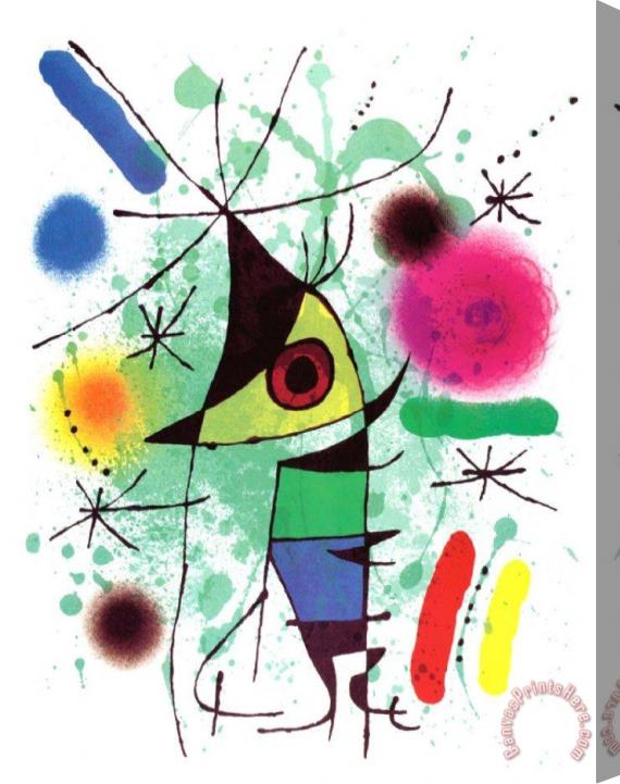 Joan Miro The Singing Fish Stretched Canvas Painting / Canvas Art Joan Miro The Singing Fish Stretched Canvas Painting / Canvas Art