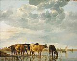 Cows in a River by Aelbert Cuyp