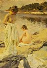 Anders Leonard Zorn - The Bathers painting