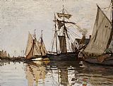 Claude Monet - The Port of Honfleur painting