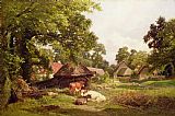 Edward Henry Holder - A Cottage Home in Surrey painting