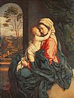Giovanni Battista Salvi - The Virgin and Child Embracing painting