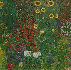 Farm Garden with Flowers by Gustav Klimt