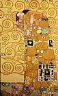 Gustav Klimt - Fulfilment Stoclet Frieze painting