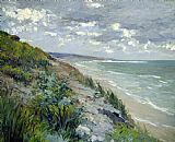 Cliffs by the sea at Trouville by Gustave Caillebotte