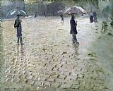 Study for a Paris Street Rainy Day by Gustave Caillebotte