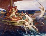 Herbert James Draper - Ulysses and the Sirens painting