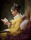 Young Girl Reading by JeanHonore Fragonard
