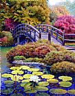 John Lautermilch - Japanese Bridge painting