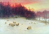 Joseph Farquharson - When the West with Evening Glows painting