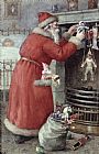 Karl Roger - Father Christmas painting