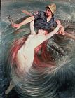 Knut Ekvall - The Fisherman and the Siren painting