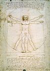 Leonardo da Vinci - The Proportions of the human figure painting